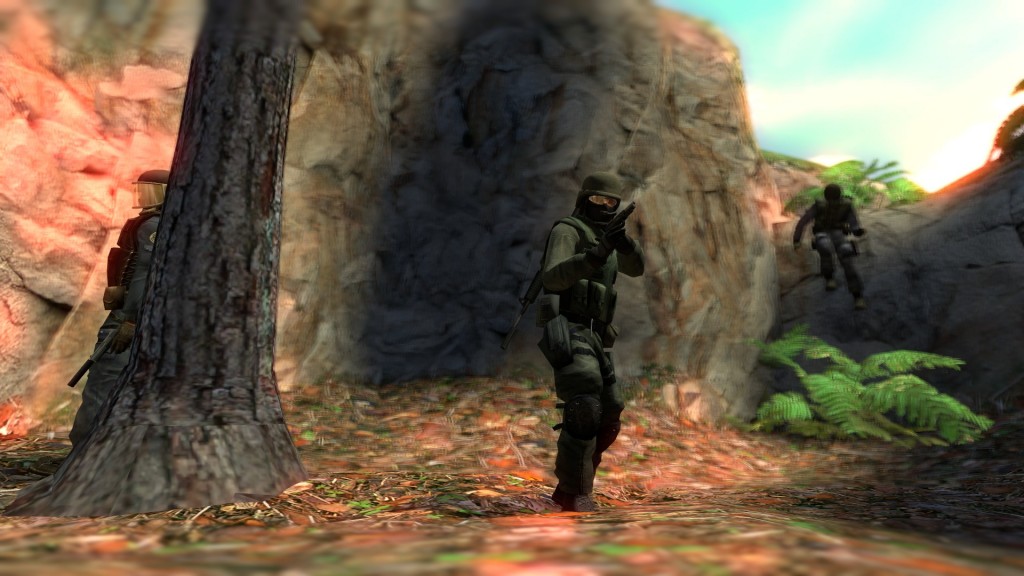counter-strike shooter near ruins