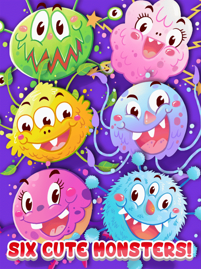 six cute monsters six cute monsters